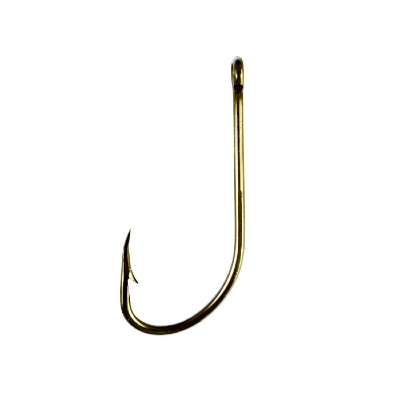 Eagle Claw Plain Shank Offset Hooks - Bronze - 100 Hooks