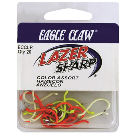 Eagle Claw Lazer Sharp Colored Octopus Hook Assortment