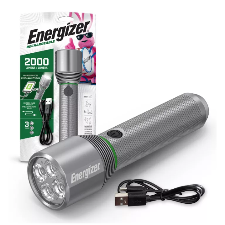 Energizer 2000 Lumen Rechargeable Flashlight