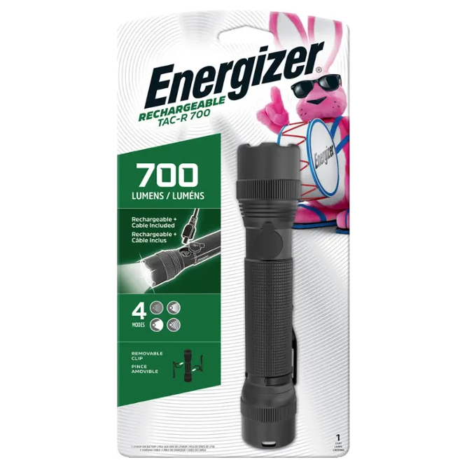 Energizer Rechargeable Tac-R 700 Flashlight