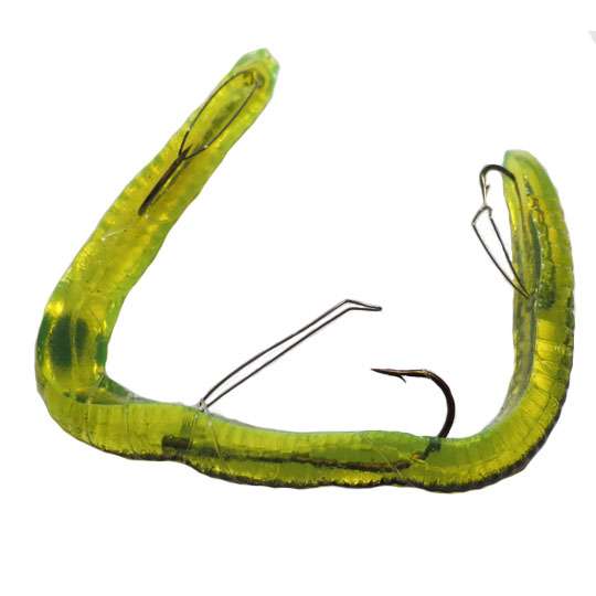 K&E Bass Stopper - Rigged Worm - Anise Scent