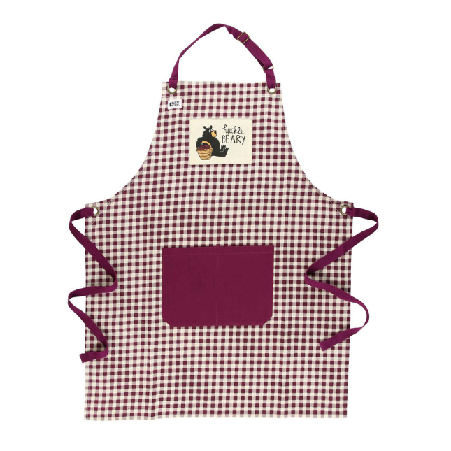 Lazy One Plaid Huckleberry Womens Apron