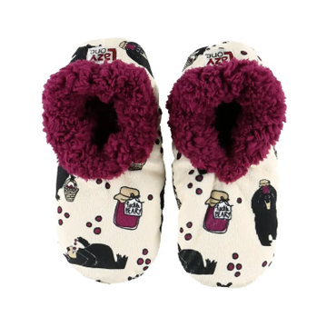 Lazy One Huckleberry Women's Fuzzy Feet Slippers