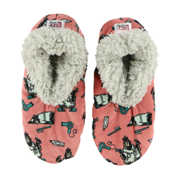 Lazy One Women's Bear in AM Fuzzy Feet Slippers