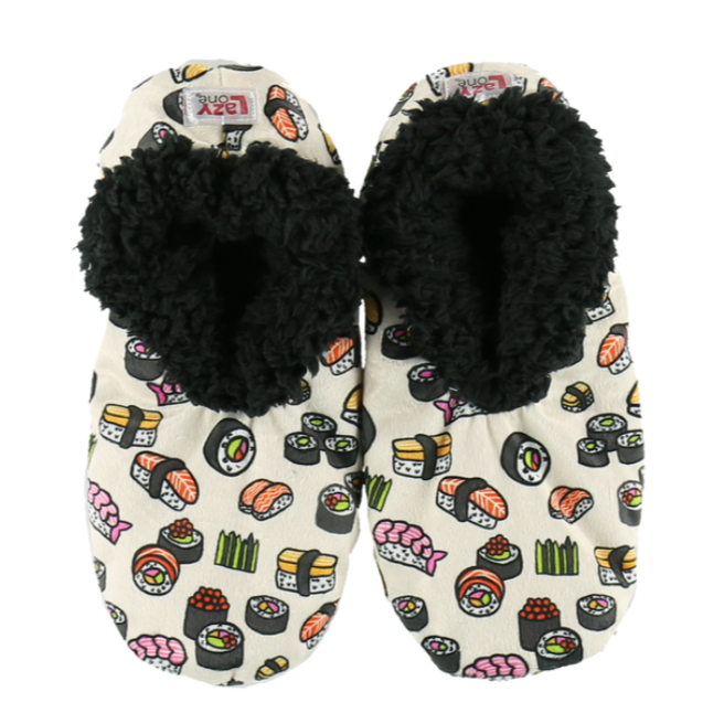 Lazy One Sushi Womens Fuzzy Feet Slippers