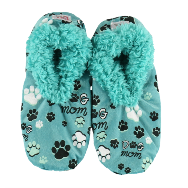 Lazy One Dog Mom Womens Fuzzy Feet Slippers