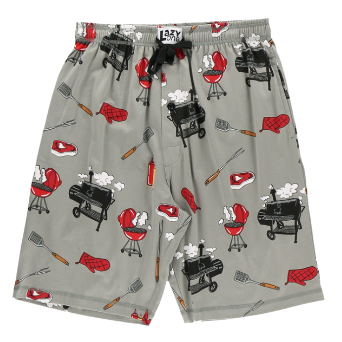 Lazy One Grillin' Men's PJ Shorts