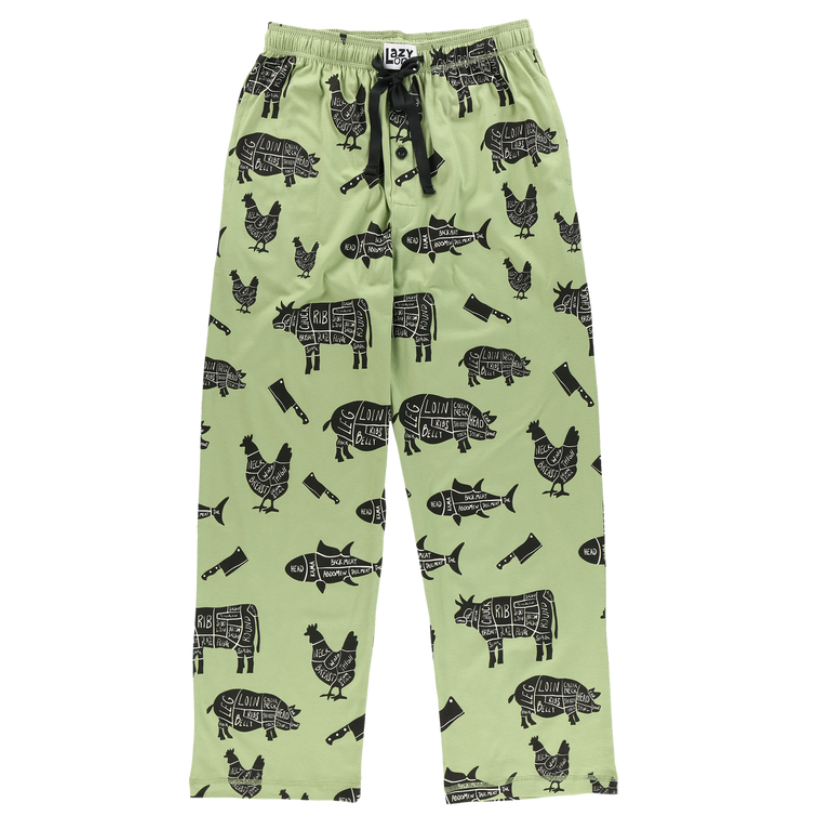 Lazy One Butcher Map Adult Pajama Pants