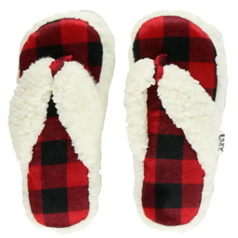 Lazy One Women's Moose Plaid Spa Slipper