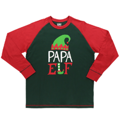 Lazy One Men's Papa Elf Pajama Tee