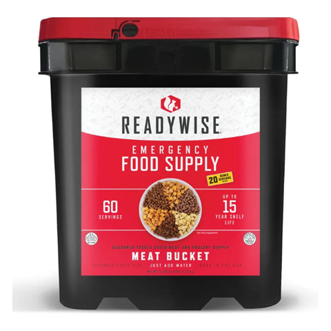 Readywise 60 Serving Freeze Dried Meat & Rice Bucket