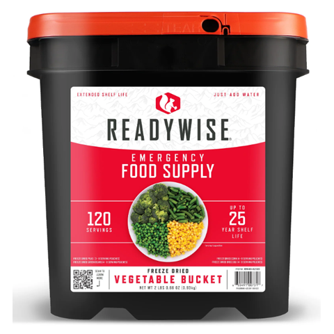 Readywise 120 Serving Freeze Dried Vegetable Bucket