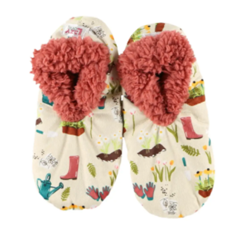 Lazy One Love My Bed Adult Fuzzy Feet Slippers